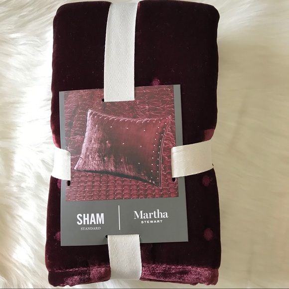 Martha Stewart Tufted Velvet Standard Pillow Sham - Picture 3 of 6